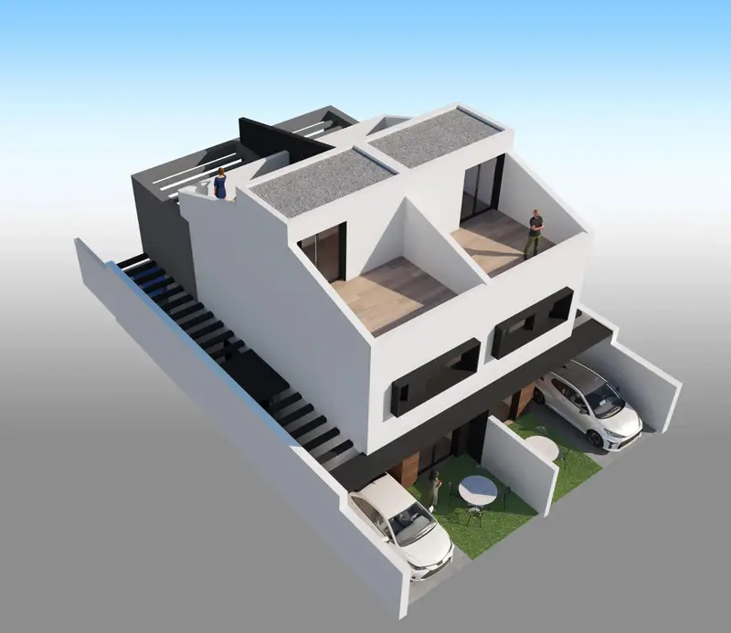 Villas Adosadas Lujo Santiago Ribera Piscina Privada Cerca Mar