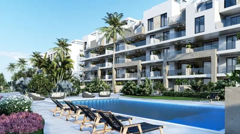 Planta Baja con Piscina y Terraza en Residencial de Obra Nueva El Raso Guardamar