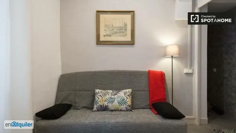 Apartamento de 1 dormitorio en alquiler en El Gòtic, WiFi y calefacción incluidas