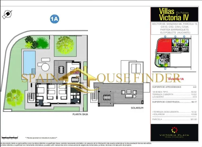 Chalet en Venta El Vergel Alicante 3 Dormitorios Jardin Piscina Opcional