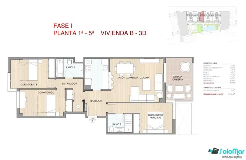 Apartamento en Delicias Aguilas Murcia con Terraza Piscina y Garaje