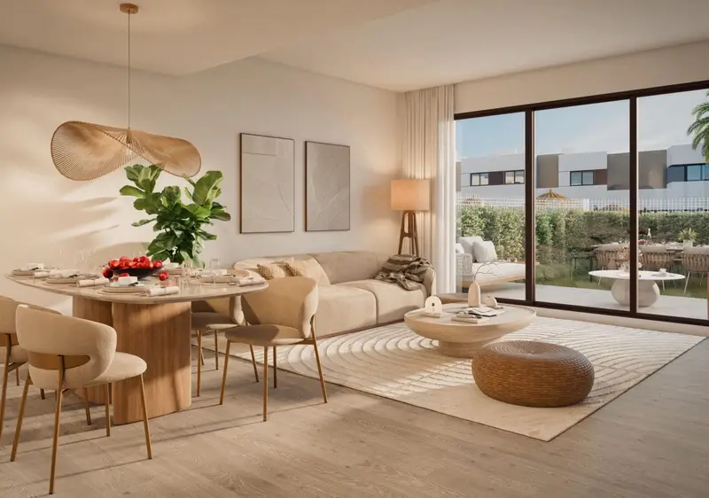 Adosados en Venta en Mijas - Resort con Piscina, Gimnasio y Coworking