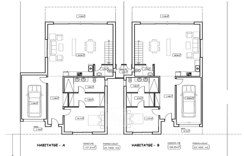 Chalet en venta Empuriabrava: 2 casas nuevas con piscina y amarre