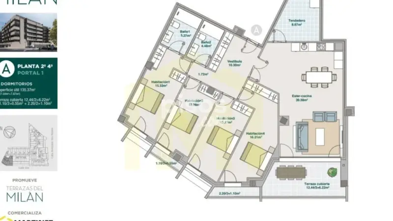 Piso en Venta Pumarin Teatinos 4 Dormitorios 2 Banos