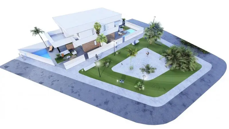 Villa Pareada Moderna en San Pedro del Pinatar