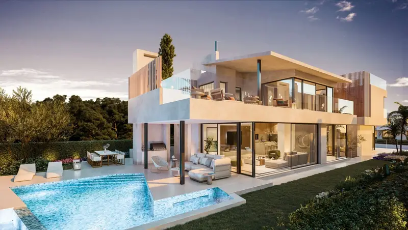 Villa en Benalmádena 5 Dormitorios Piscina Privada Jardín