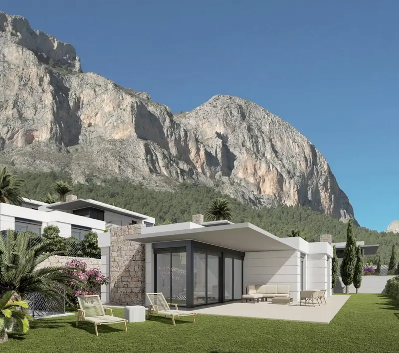 Chalets en Polop Alicante Nueva Construccion con Terraza