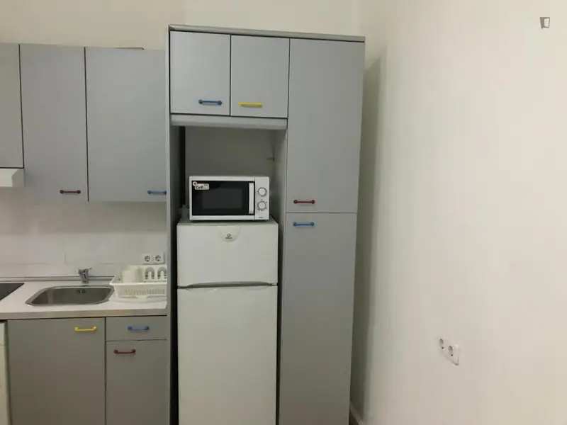 Estudio Moderno en Madrid con WiFi y Cocina Equipada