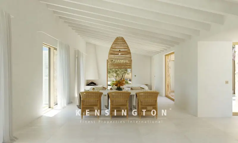 Chalet en venta en Mallorca: Proyecto de construcción con piscina y jardín