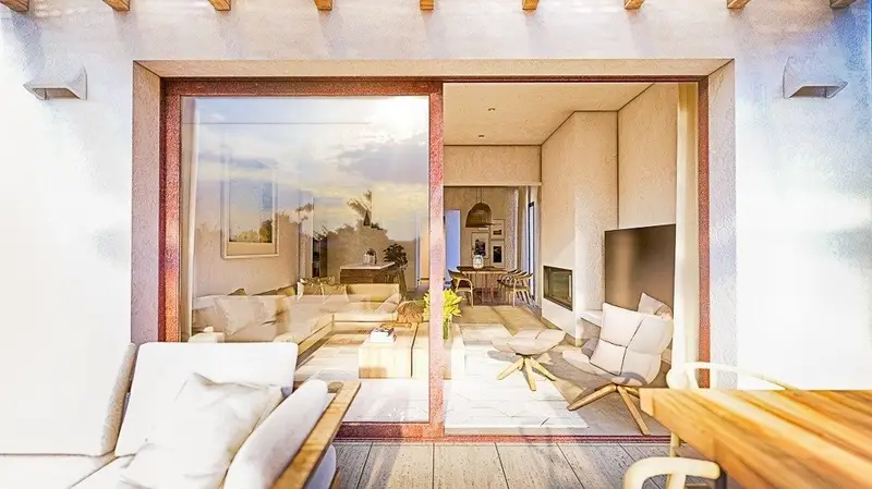 Villa en Playa Oliva con Calefaccion Moderna Mediterránea