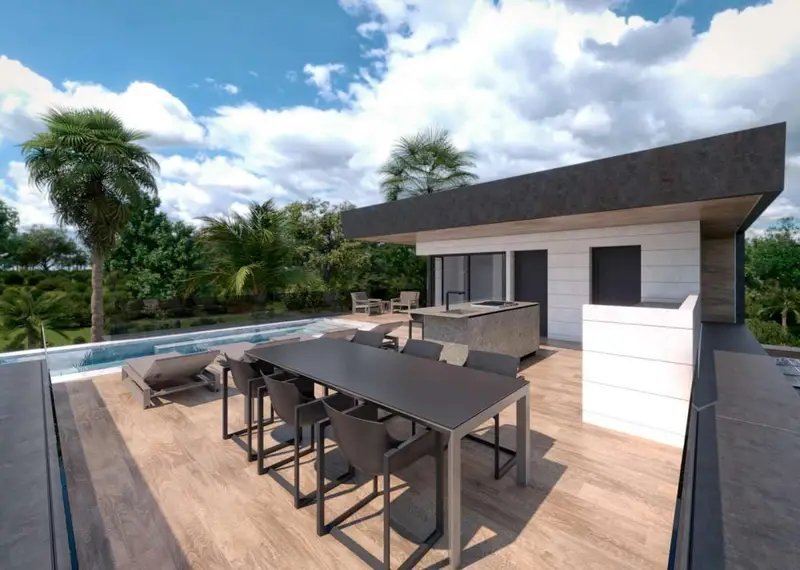 Chalet de Lujo en Murcia: 3 Dormitorios, Piscina Privada y Garaje Doble