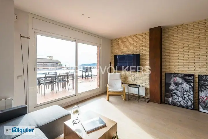 Alquiler Atico Amueblado Sarria Sant Gervasi 3 Dormitorios Terraza