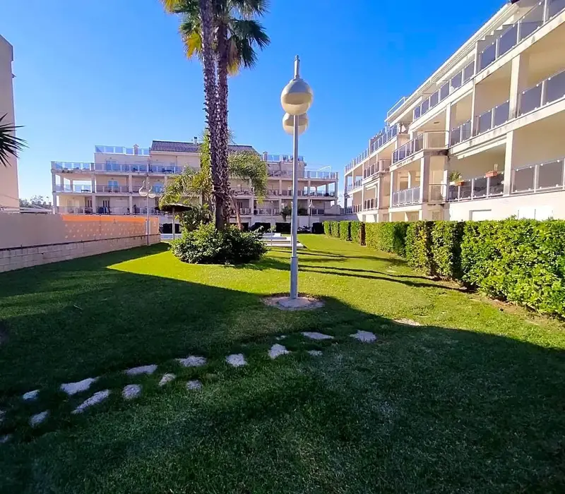 Dúplex en Oliva Playa cerca de la playa con piscina y parking