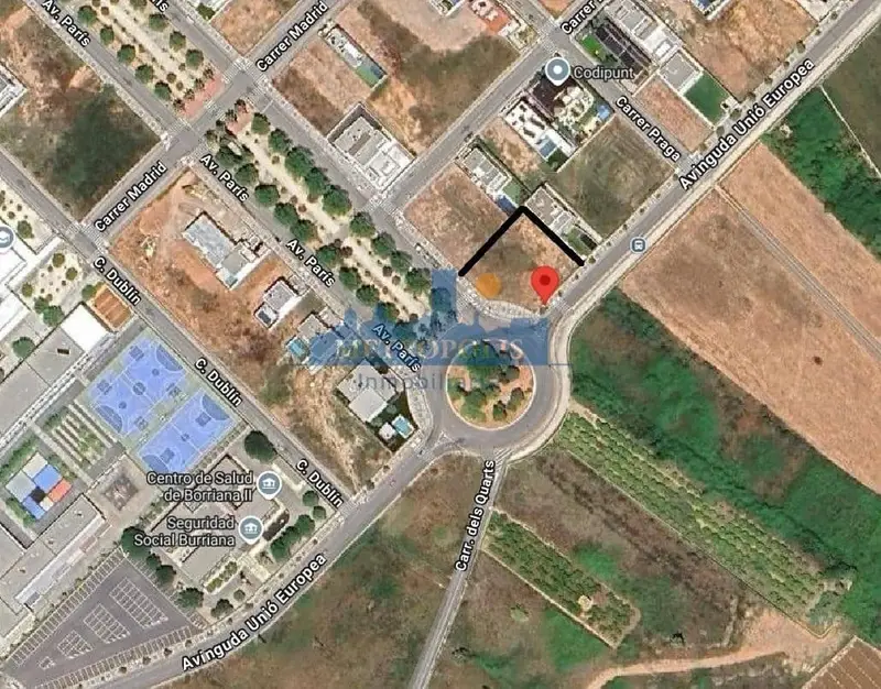 Solar Urbano en Calatraba Burriana 800m2 a 2km de la Playa