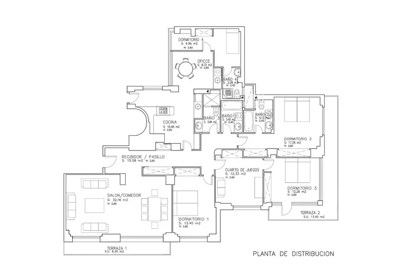 Piso en Venta en Chamberi Madrid 260m2 5 Habitaciones 4 Baños Reformado