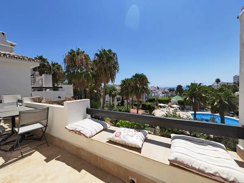 Atico Duplex en Alquiler Mijas Costa 2 Dormitorios Piscina Jardin