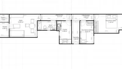 Ático en venta Mataró Peramás 72m2