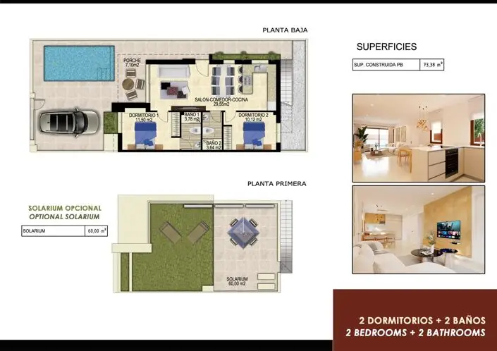 2 Bed Villa for sale