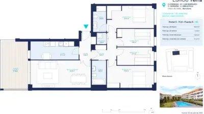 Piso en venta en Llinars del Vallès 141m2 4 habitaciones 2 baños terraza