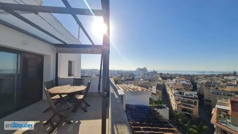 Alquiler Ático Lujo Palma Centro 3 Dormitorios 2 Baños Terraza Parking