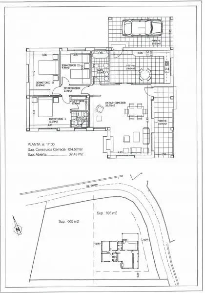 Solar en Vilaza Gondomar 695m2 Proyecto y Licencia 125m2
