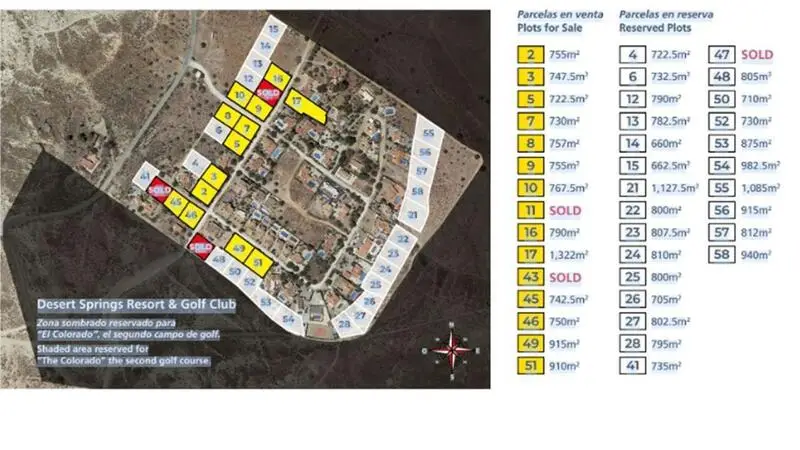 Parcelas en Venta Desert Springs Almeria