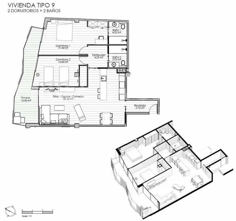 Apartamento en venta en Hospitalet de Llobregat