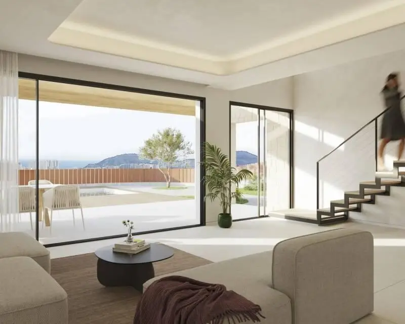 Villa Moderna 4 Dormitorios Finestrat Vistas Benidorm Piscina