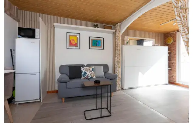 Estudio Amueblado en Sants Barcelona 35m2 Terraza