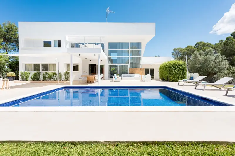 Casa Villa 4 Dormitorios Alquiler Ibiza Piscina Privada Vistas Mar