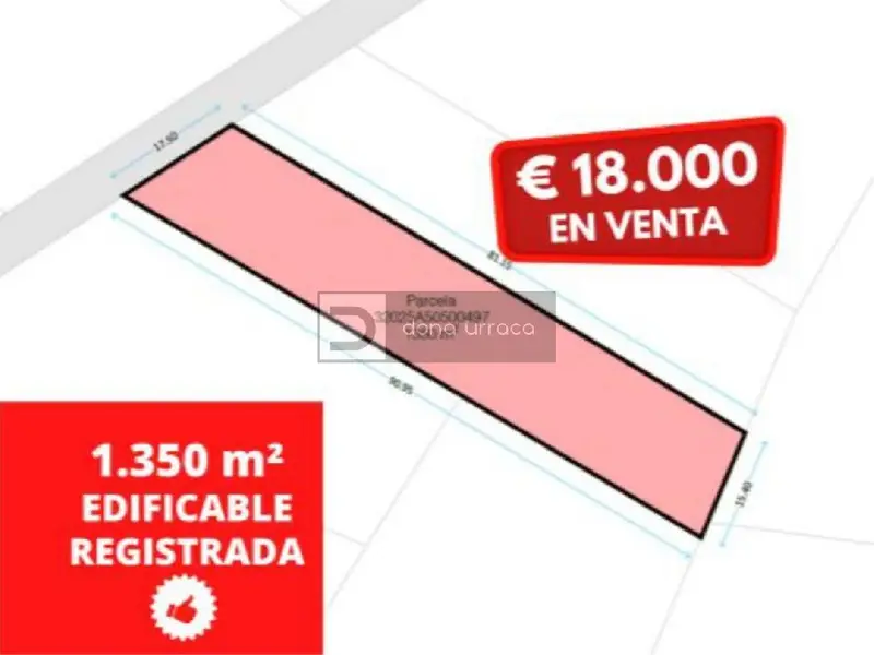 Parcela en Celanova 1350m2 - Construccion - Cerca AG31