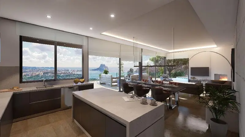 Villa de Lujo en Maryvilla Calpe 4 Niveles Garaje Doble