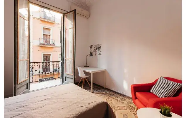 Habitacion con terraza en Gracia Barcelona