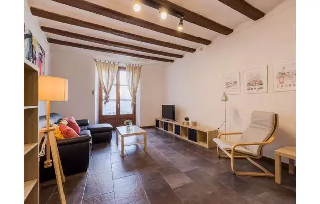Estudio 55m2 Barcelona Amueblado Aire Acondicionado Balcon Wifi