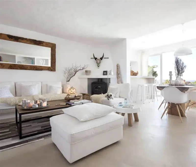 Chalet en Cala Vadella  Ibiza - Villa con piscina y vistas al mar