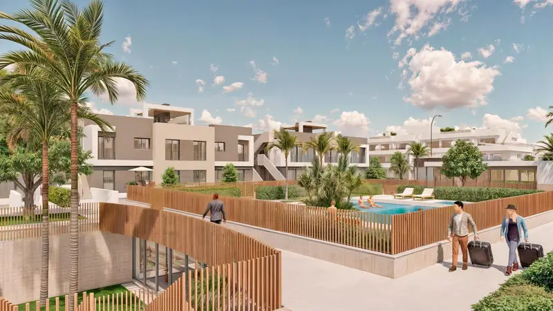 Venta de piso con piscina en Pilar de la Horadada