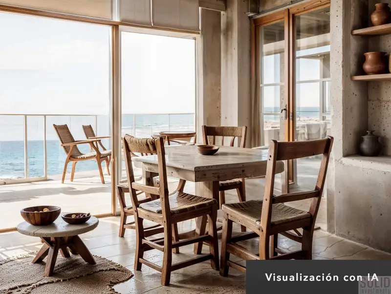 Apartamento en El Perellonet con Vistas al Mar y Piscina