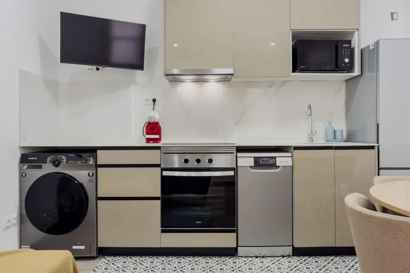 Apartamento 1 Dormitorio El Raval Luminoso y Equipado