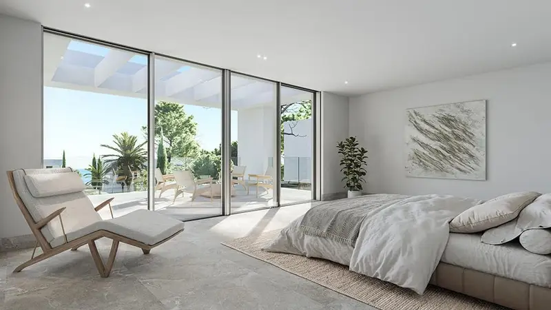 Villa Moderna en Sol de Mallorca con Vistas al Mar