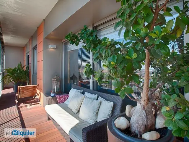 Alquiler Atico Lujo Les Corts Barcelona 140m2 Terraza 3 Habitaciones