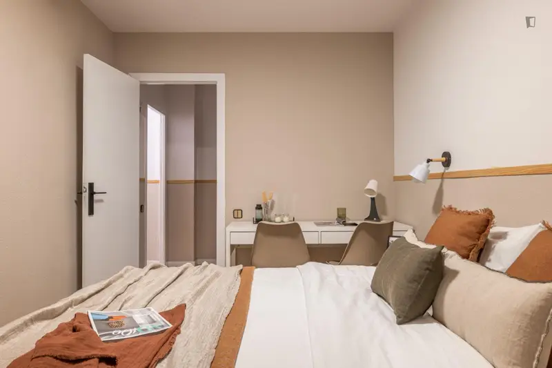 Habitacion Doble con Baño y Balcon para Estudiantes y Trabajadores