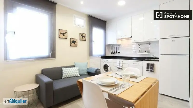 Monoambiente Moderno con Aire Acondicionado cerca Campo del Moro Madrid