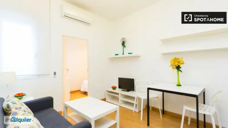 Apartamento Retiro 1 Dormitorio Amueblado Aire Acondicionado