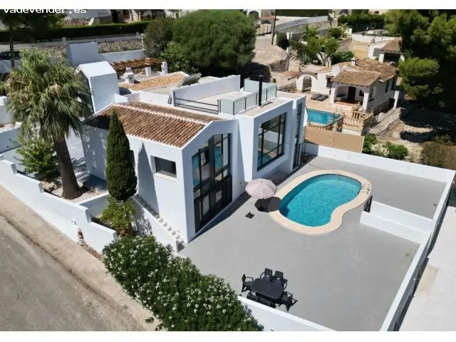 Villa Moderna Moraira Licencia Turistica Reformada 4 Dormitorios Piscina