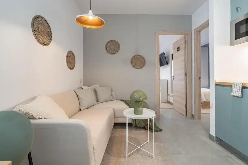 Habitacion Doble con Baño Privado y Balcon en Sants Montjuic