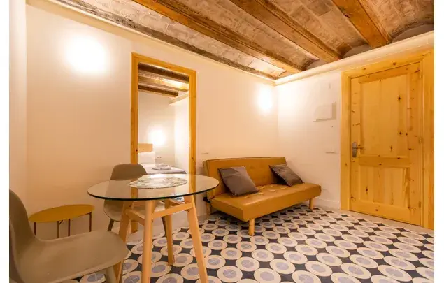 Loft 24m2 Gotico Barcelona Profesionales Terraza Cocina