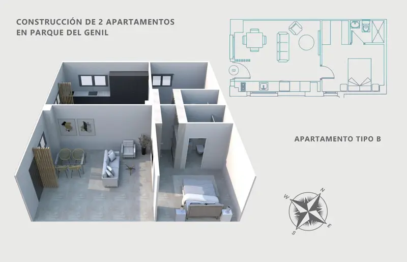 Apartamento Amueblado Obra Nueva Centro Granada