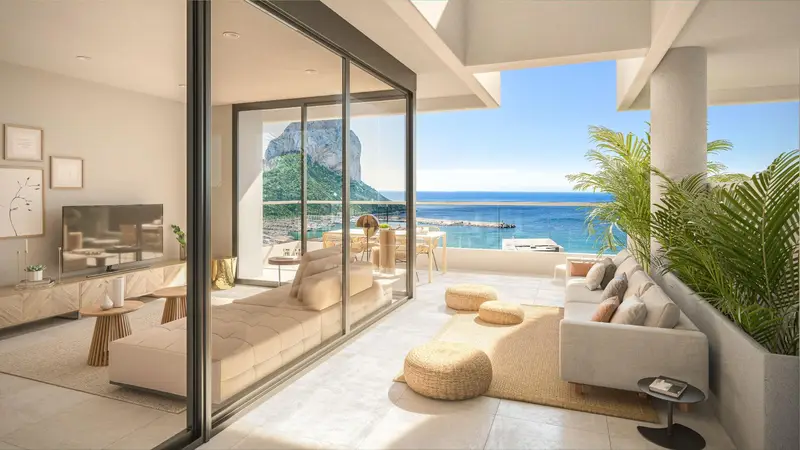 Apartamento en Calpe con Vistas al Mar y Piscina