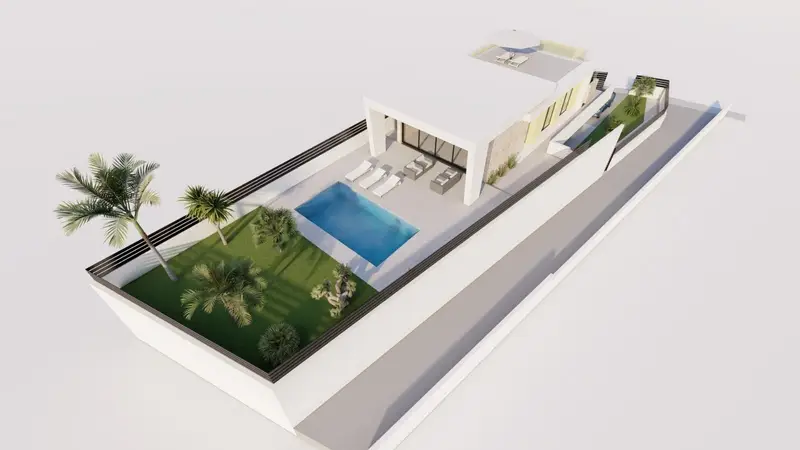 Chalets Torrevieja Piscina Privada Obra Nueva