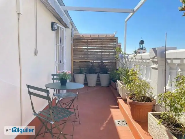 Estudio Puerta del Sol Madrid Terraza 15m2  Apto Parejas